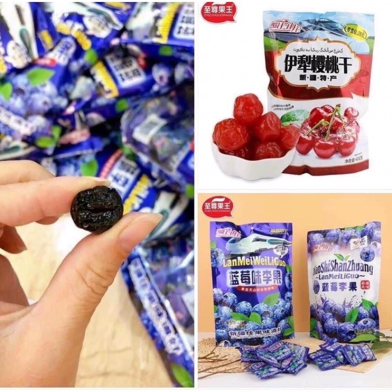 [Sẵn xịn] Gói 425g Ô mai việt quất, ô mai cherry siêu ngon GÓI LỚN